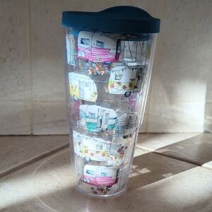 Tervis Camper Tumbler with Blue Lid